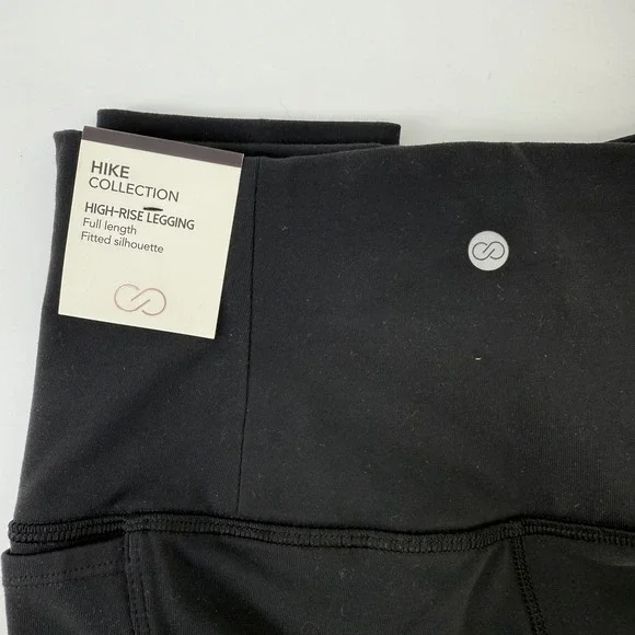 Calla Collection Black High Rise Full Length Fitted Leggings Size XS - Picture 3 of 8